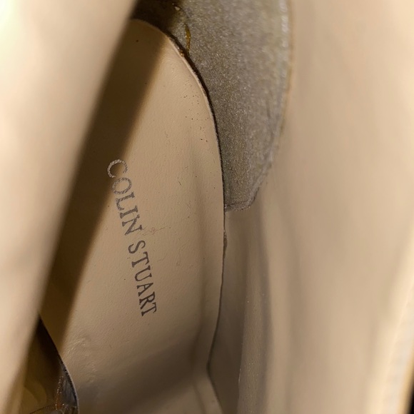 Tan Booties Faux Leather Heeled Boots - Picture 4 of 5